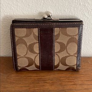Coach leather wallet